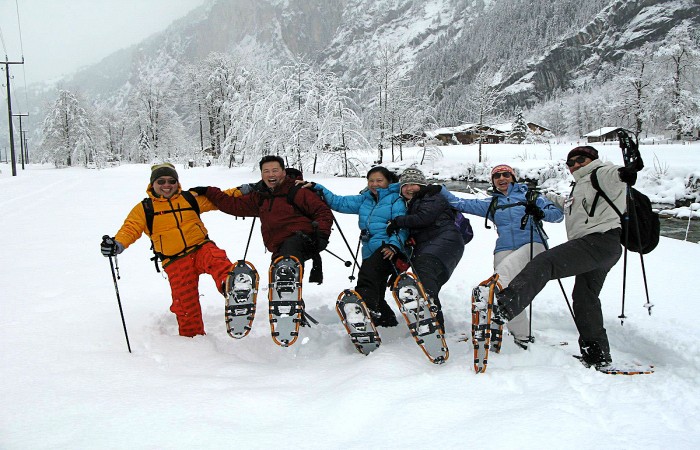 Raquetas de nieve en Los Pirineos